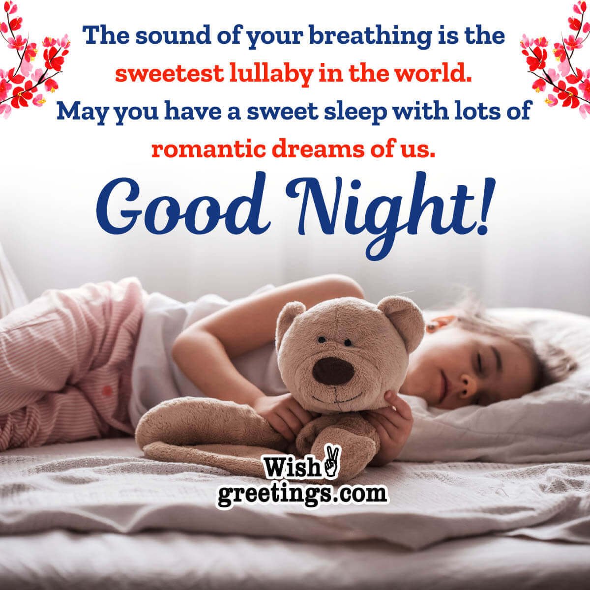 Romantic Good Night Message Image