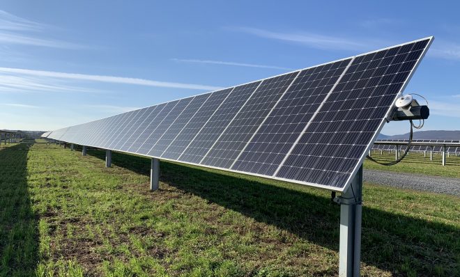 A solar array at the Nittany 1 Solar Farm is seen here in Lurgan Township, Franklin County on Nov. 24, 2020. 