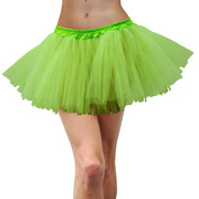 Neon Green Tulle Tutu - Adult Standard/Plus