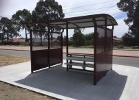 Woodlands Double Wide Bus Shelter – Woodlands