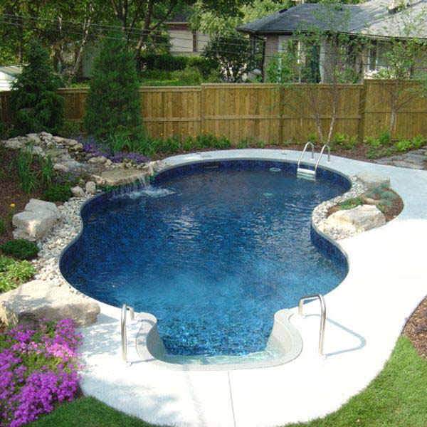 Home Gardening Raised Beds, Inground Pool Small Backyard Pool Ideas ...