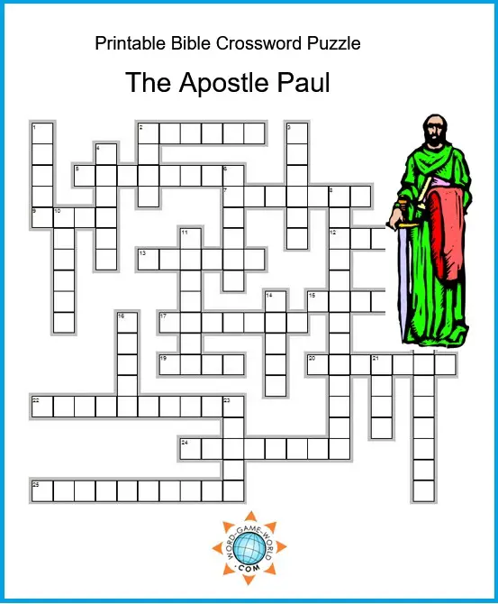 Printable Bible Crossword Puzzles - Printable World Holiday