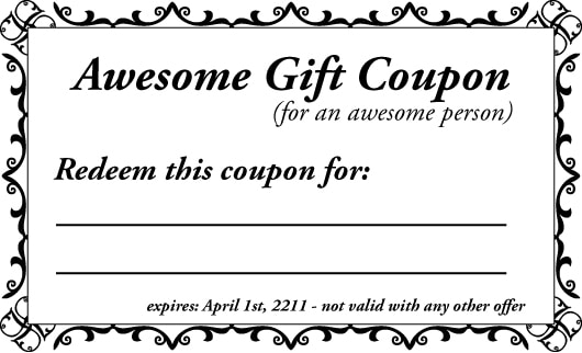 Coupon Template 52154