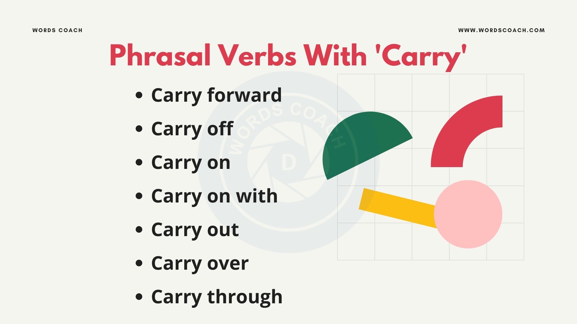 Phrasal Verbs With Carry - Word Coach