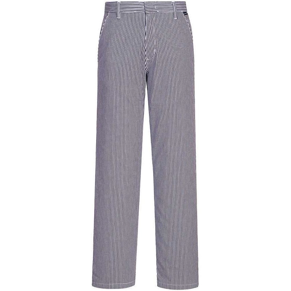 Barnet Chefs Trousers Blue Check