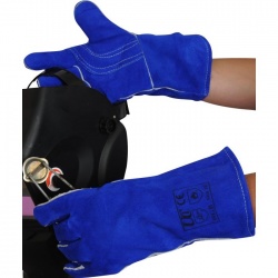 UCi WGB Lined Blue Welder Gauntlets