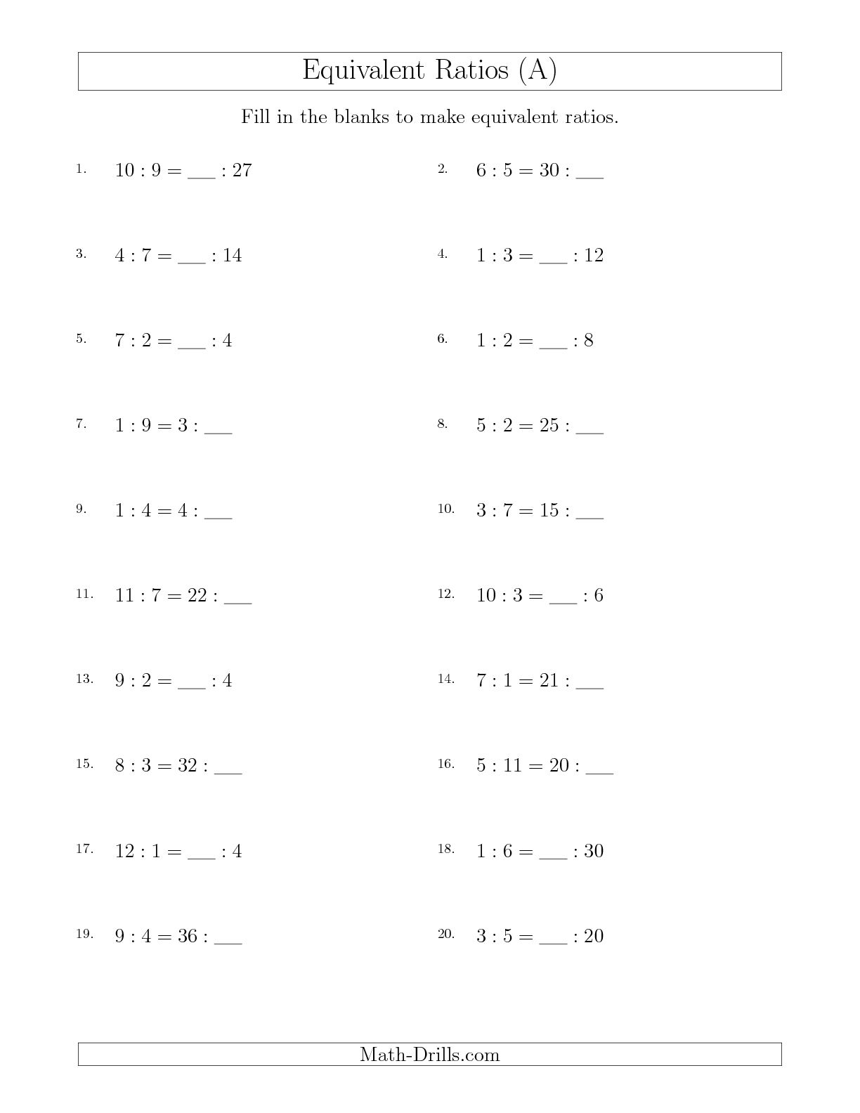 11 Best Images of Equivalent Fractions Worksheet 5th Grade - 5th Grade ...