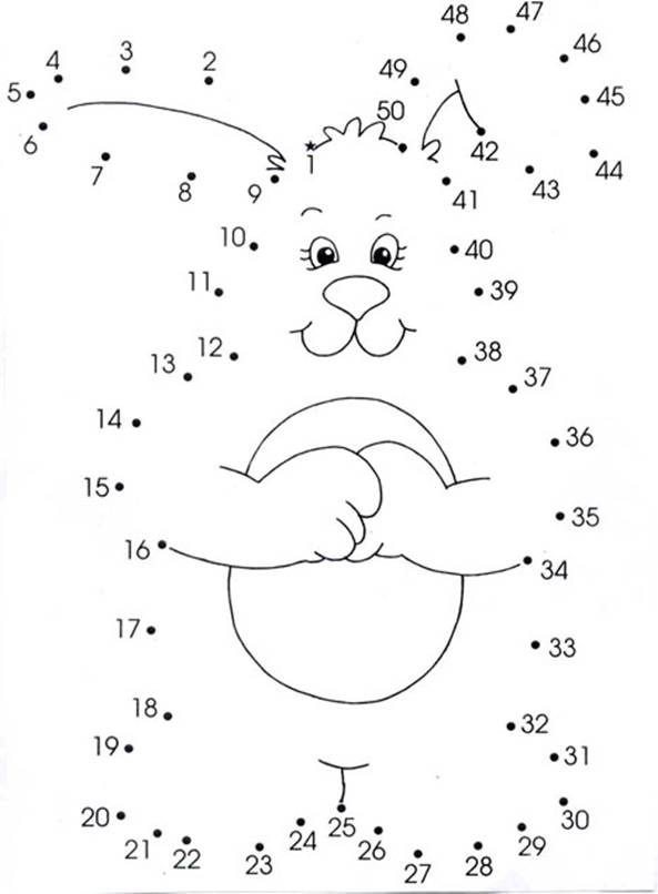 Connect The Dots Numbers 1-50 Printable - Printable Word Searches