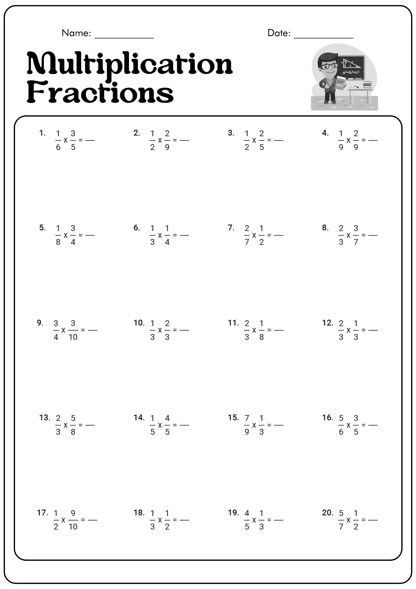 16 Simplifying Fractions Worksheets Grade 6 - Free PDF at worksheeto.com