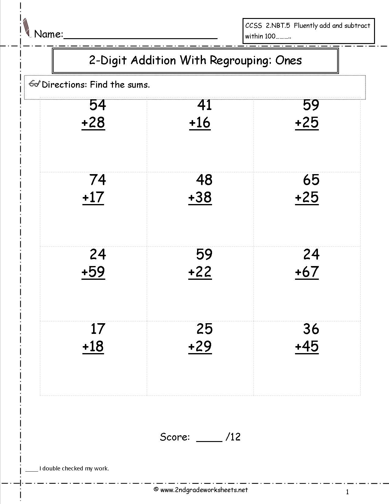 17 Best Images of Two-Digit Word Problem Worksheets - 2-Digit Addition ...