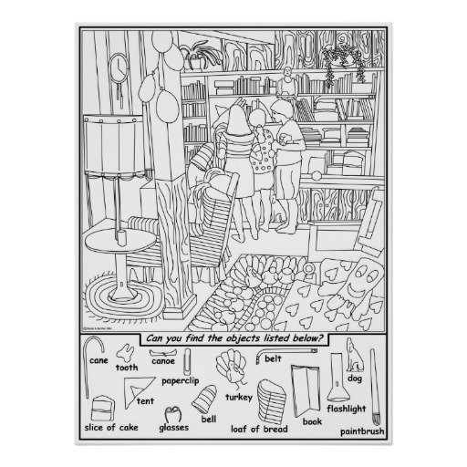 Hidden Objects Printable Adults