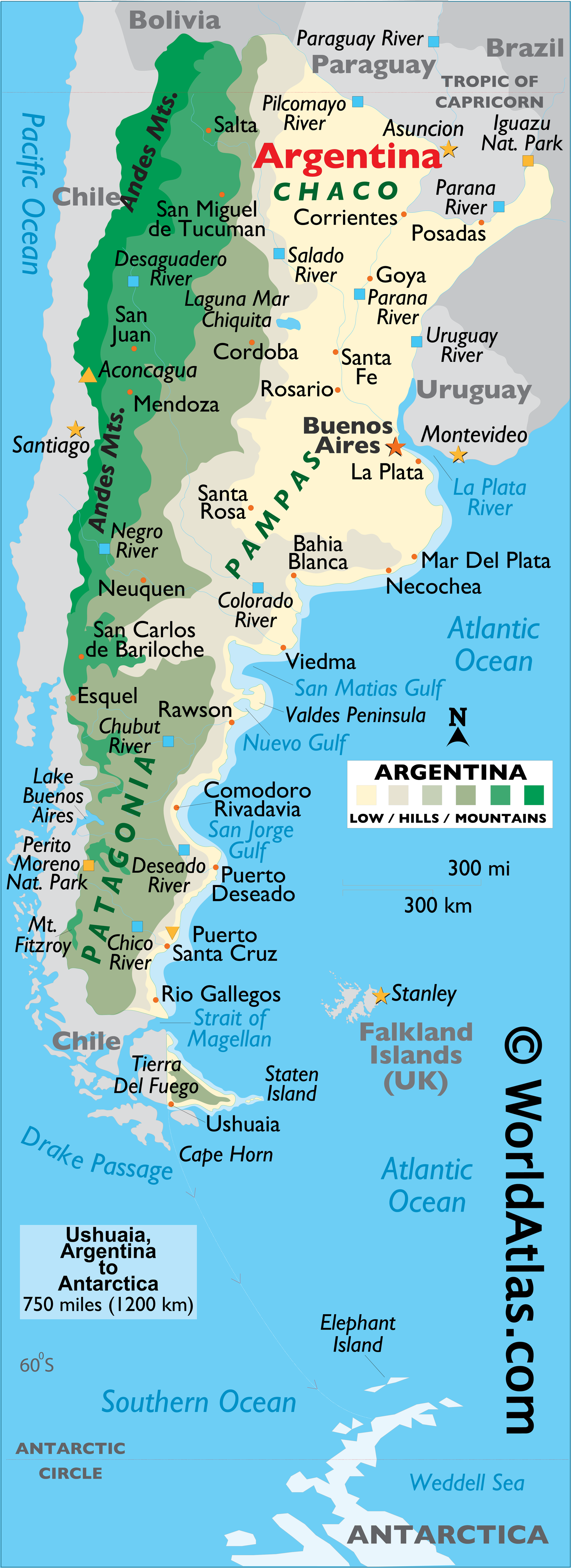 Road Map Of Argentina And Argentina Road Maps Map Argentina Map ...