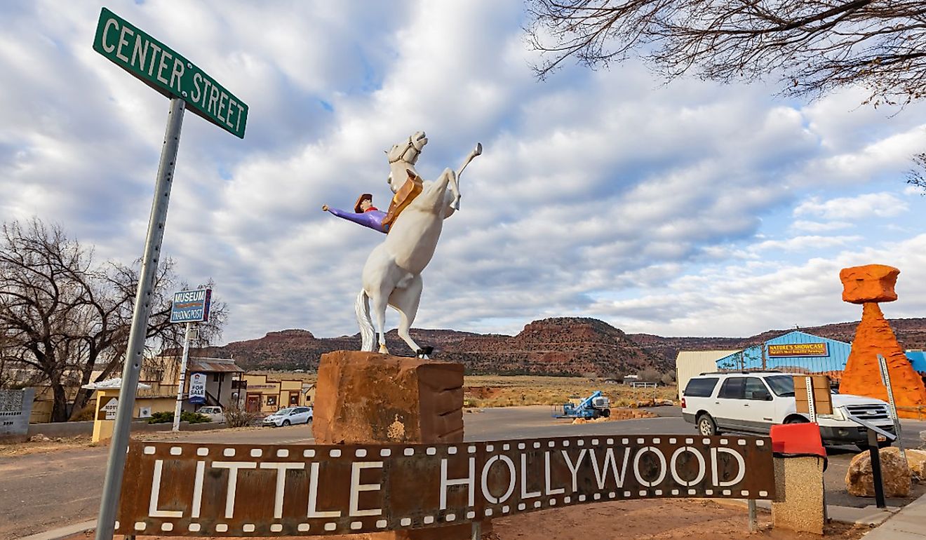 Little Hollywood sign in Kanab, Utah. Image credit Kit Leong via Shutterstock