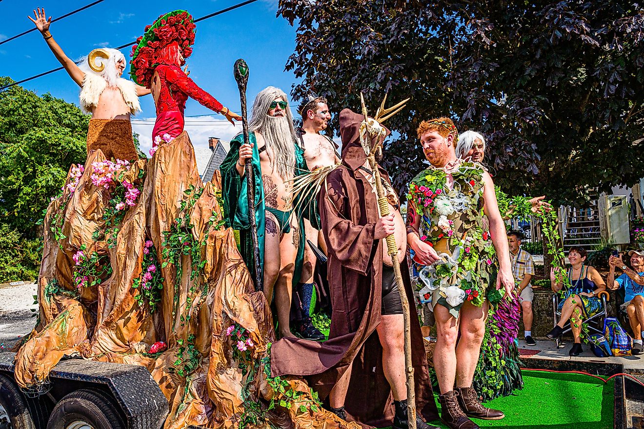 Carnival parade in Provincetown, Massachusetts. Image: Vadim 777 / Shutterstock. 