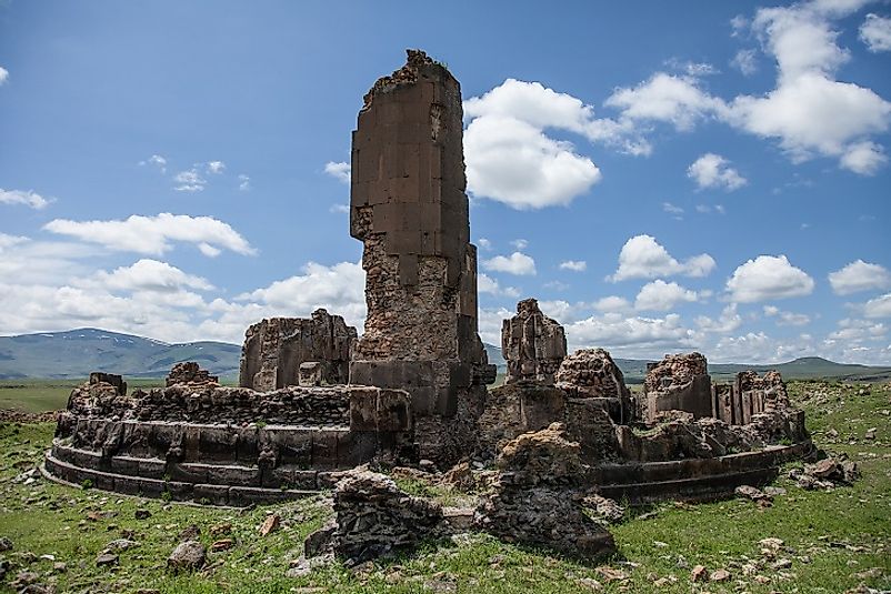 Ages-old church ruins at Ani.