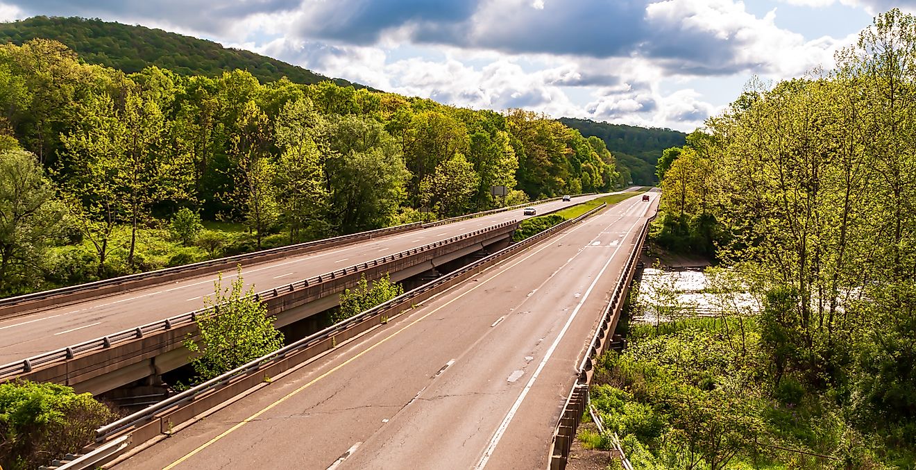 State Route 6 in Pennsylvania. Editorial credit: woodsnorthphoto / Shutterstock.com.