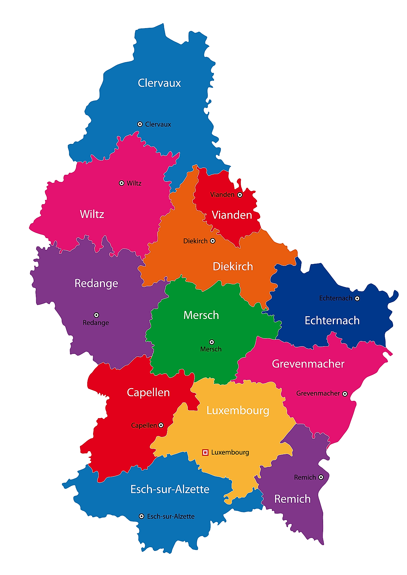 Mapas de Luxemburgo - Atlas del Mundo