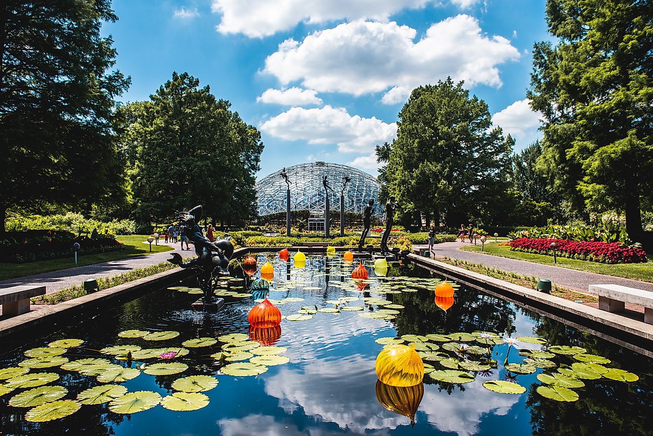 Missouri Botanical Gardens in St. Louis, Missouri. Editorial credit: Ted Alexander Somerville / Shutterstock.com