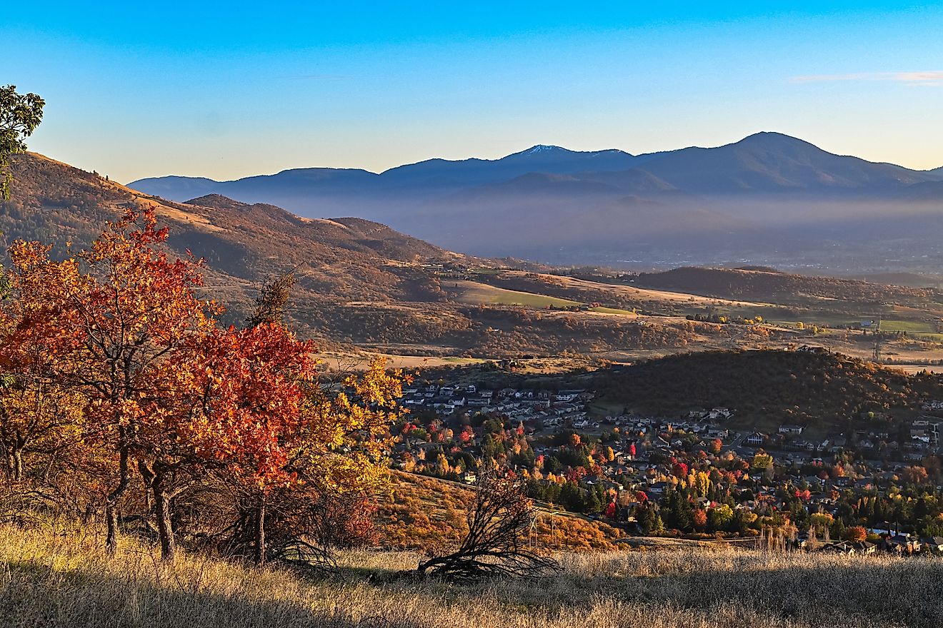 A panoramic view of Medford, Oregon