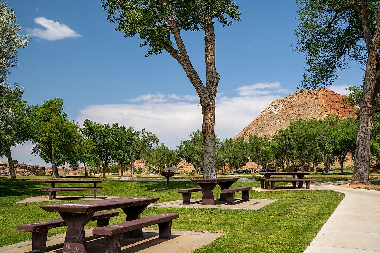 Hot Springs State Park in Thermopolis, Wyoming