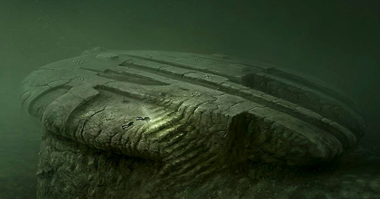 It is a strangely shaped formation, 300 feet deep on the floor of the Baltic Sea off the coast of Sweden. Image credit: sportdiver.com