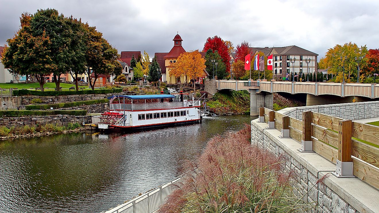 Fall colors in Frankenmuth, Michigan.