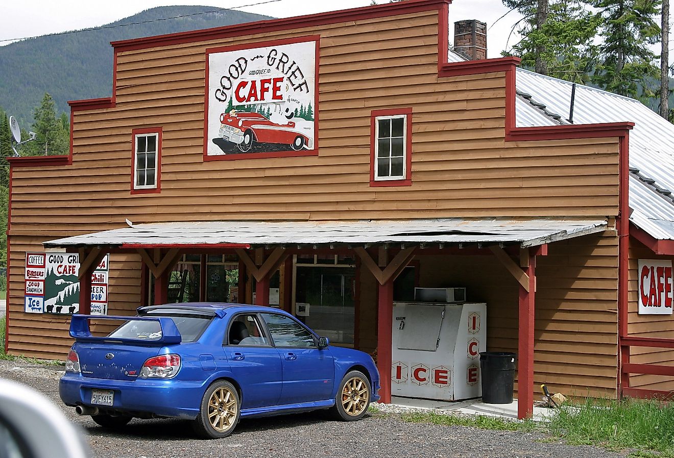 Good Grief Cafe in Good Grief, Idaho. Image credit impala.1970 via Flickr.com