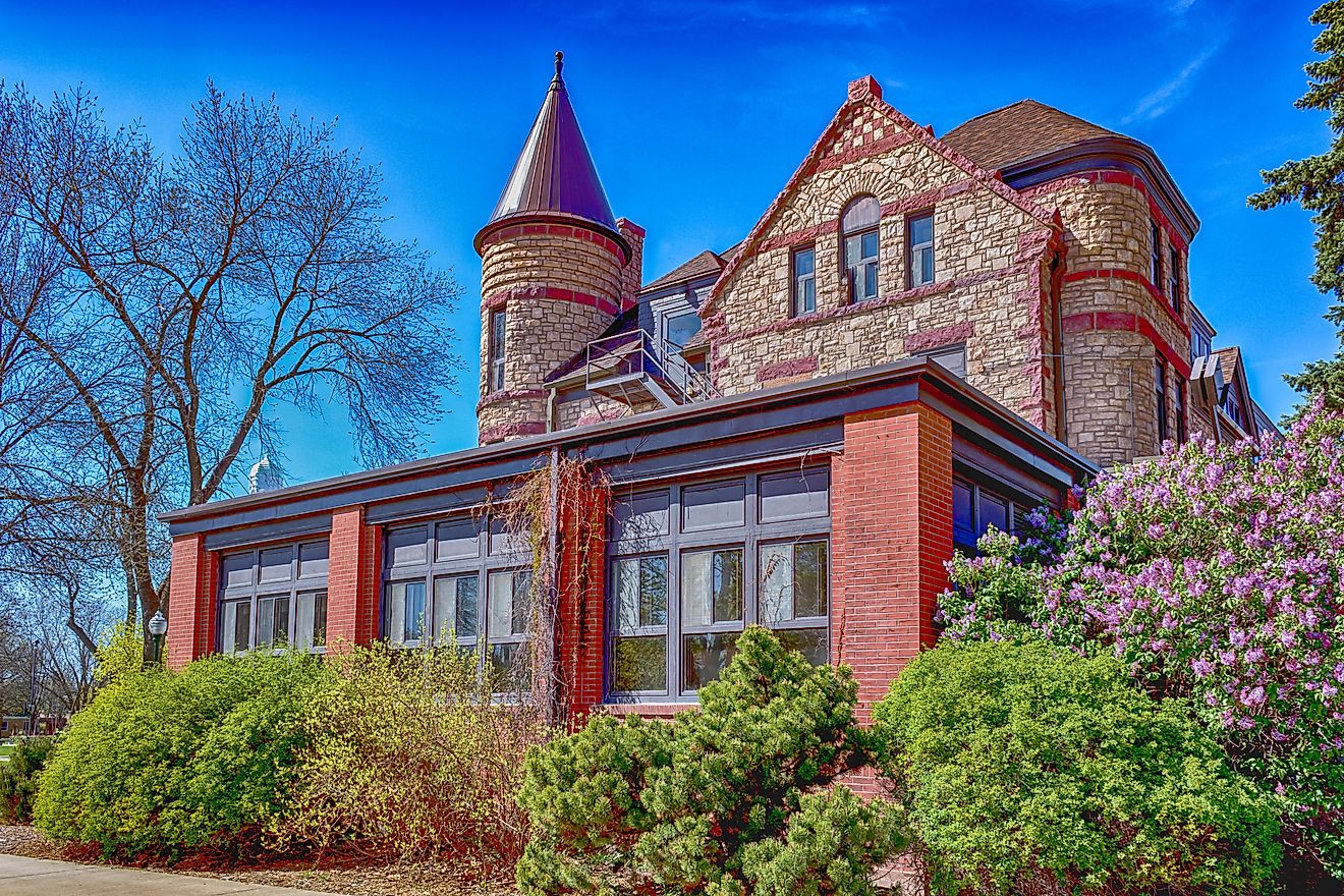 East Hall on the University of South Dakota campus in Vermillion.