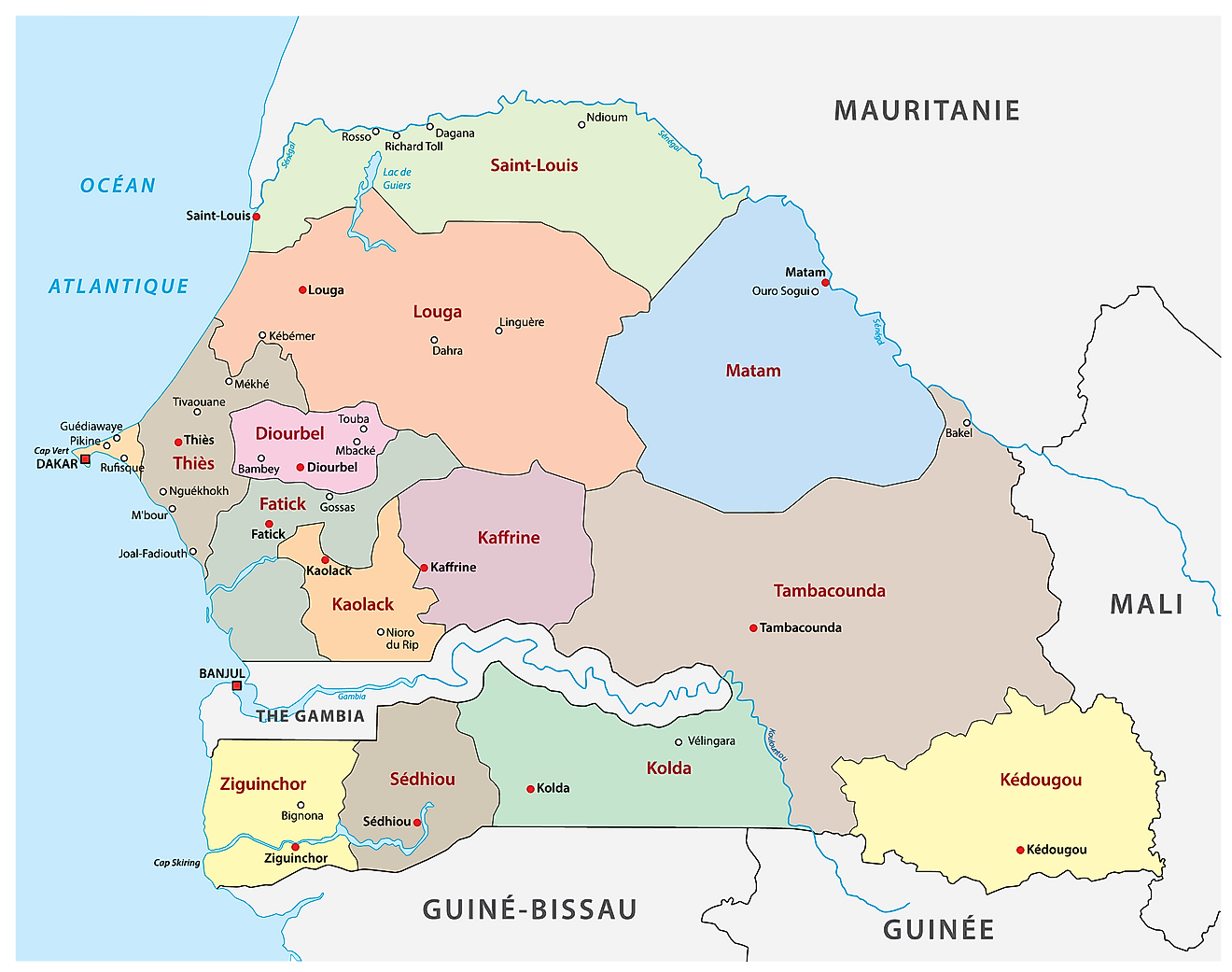 Les Regions Du Senegal