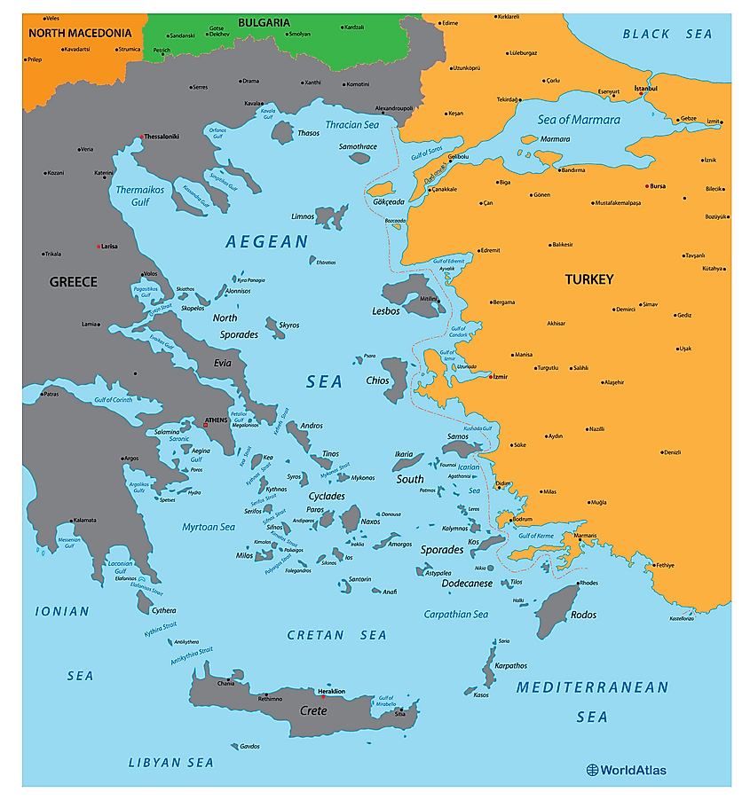 Aegean Sea Worldatlas