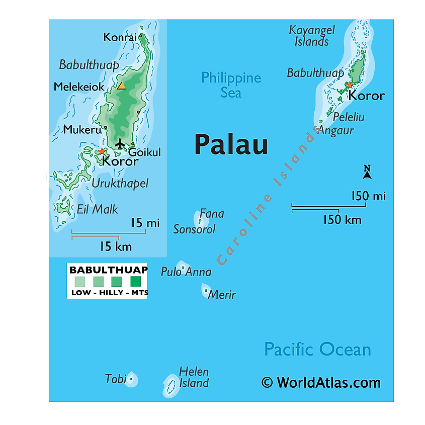 Palau map