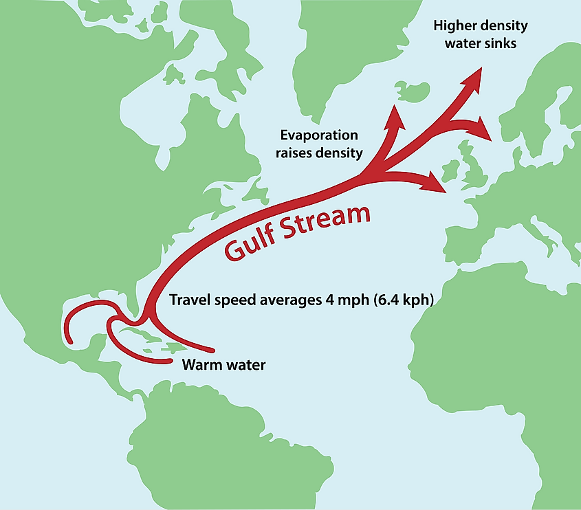 Gulf Stream World Map