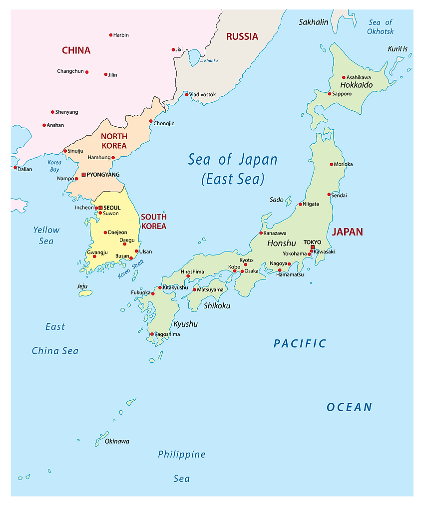 Sea of Japan map