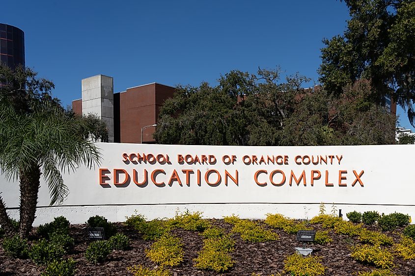 School Board of Orange County Education Complex in Orlando, Florida. Image Credit JHVEPhoto via Shutterstock.