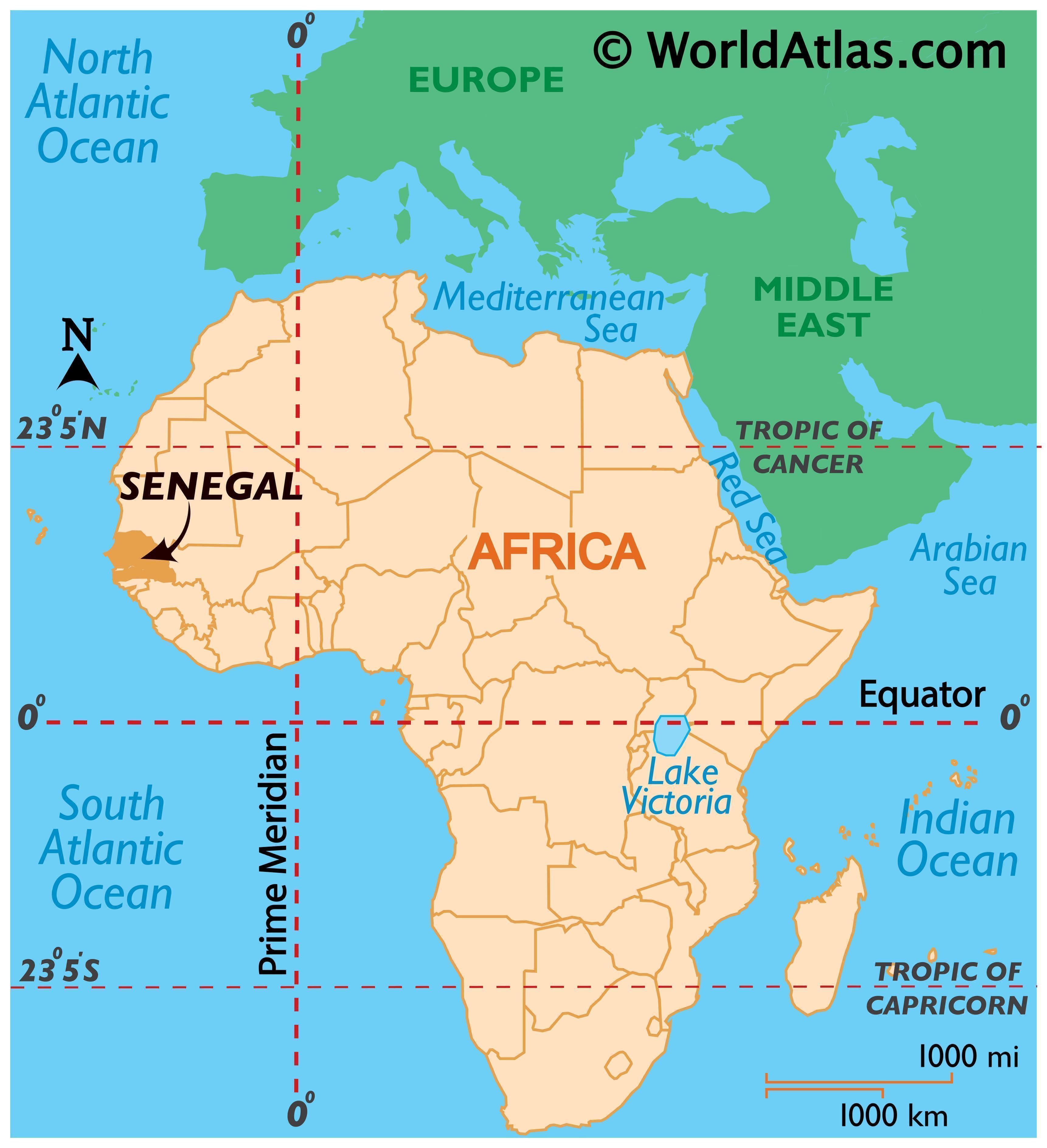 La Carte Du Senegal