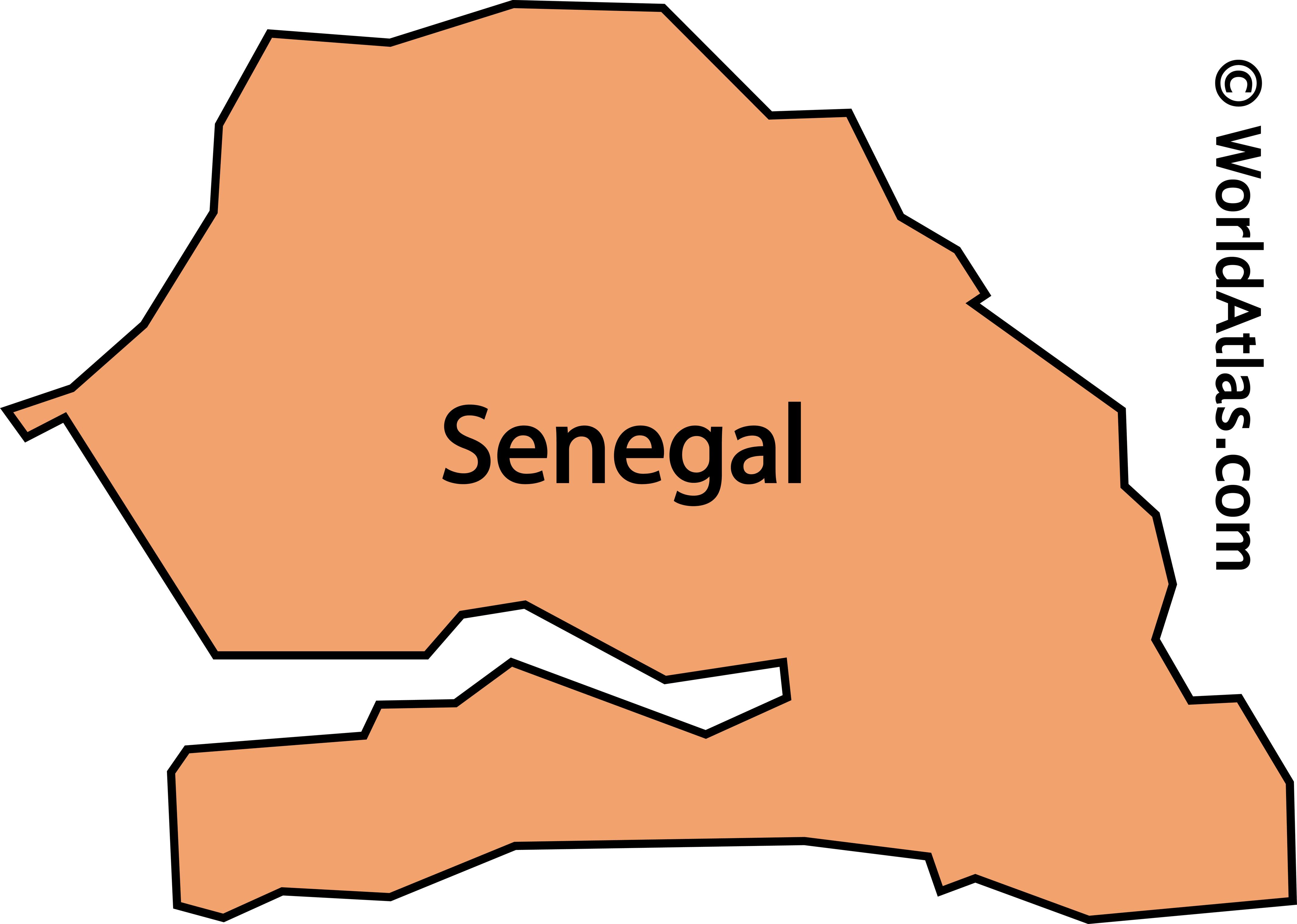 Senegal Maps & Facts - World Atlas image.