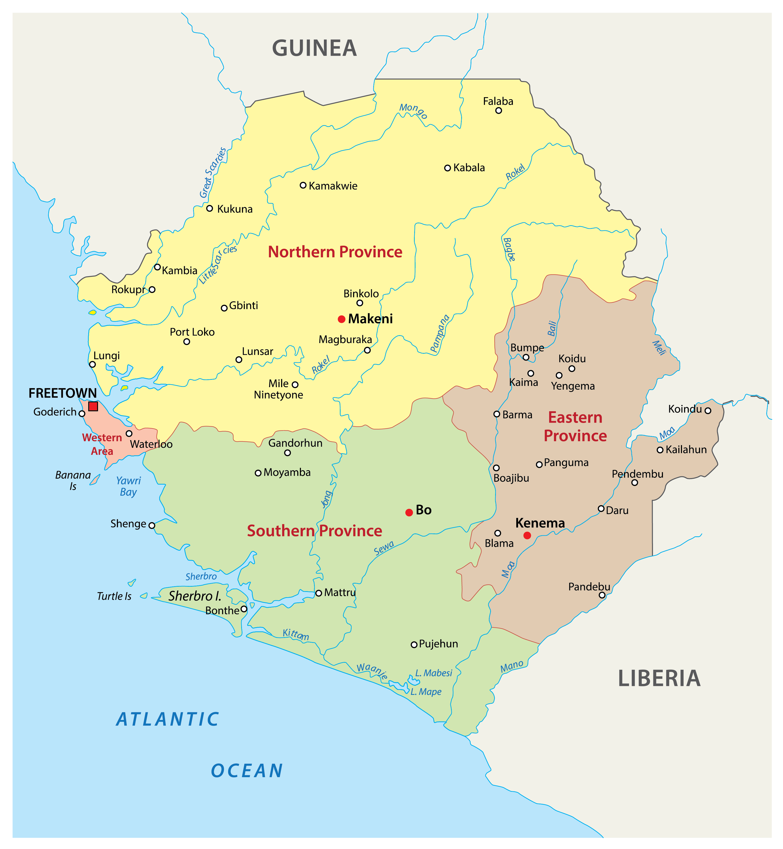 Sierra Leone Maps & Facts - World Atlas