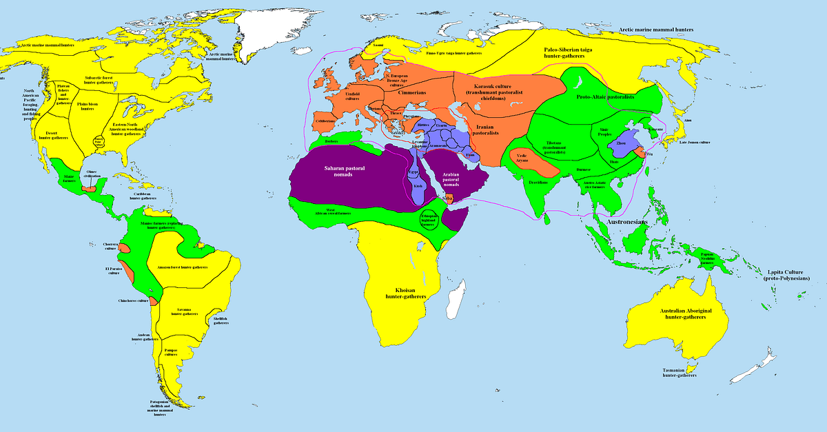 Ancient World Civilizations Map