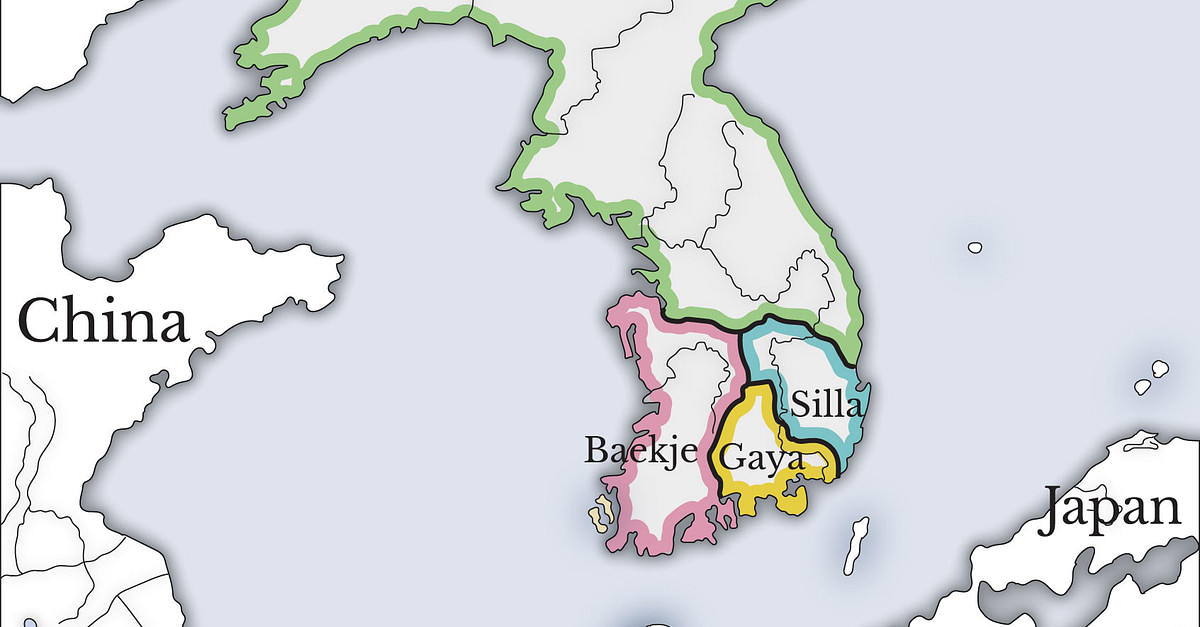 Map Of Three Kingdoms Period