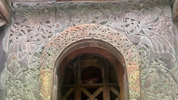 Entrance to Borgund Stave Church