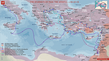 The Journeys of Paul the Apostle, c. 46-63 CE