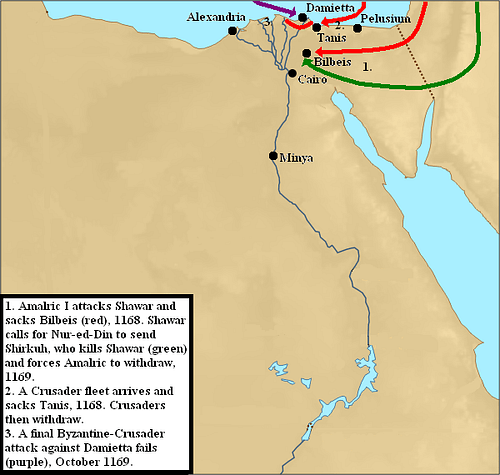 Zengids & the Crusaders: Race for Egypt (1163-1169 CE) - World History ...