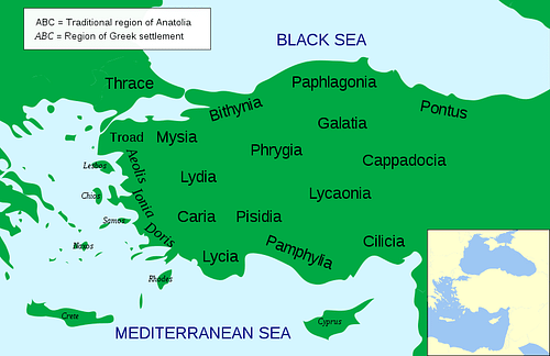 The Regions of Ancient Anatolia