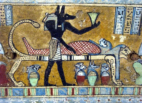 Anubis, Egyptian Sarcophagus (by André, CC BY-SA)