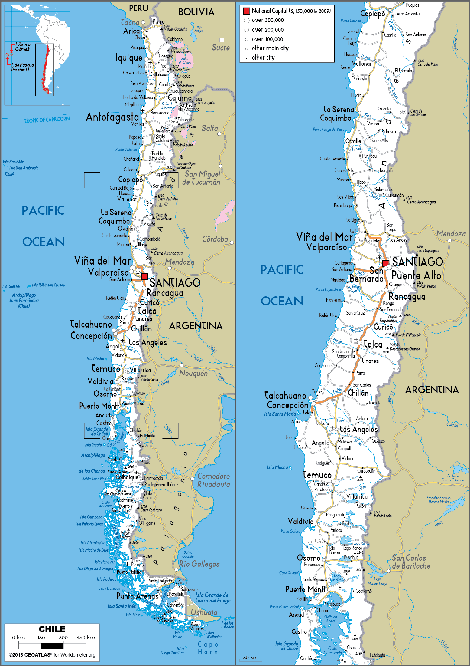 Mapa Vial De Chile Chile Road Map Mapa Turistel 2007 Cen Flickr Images