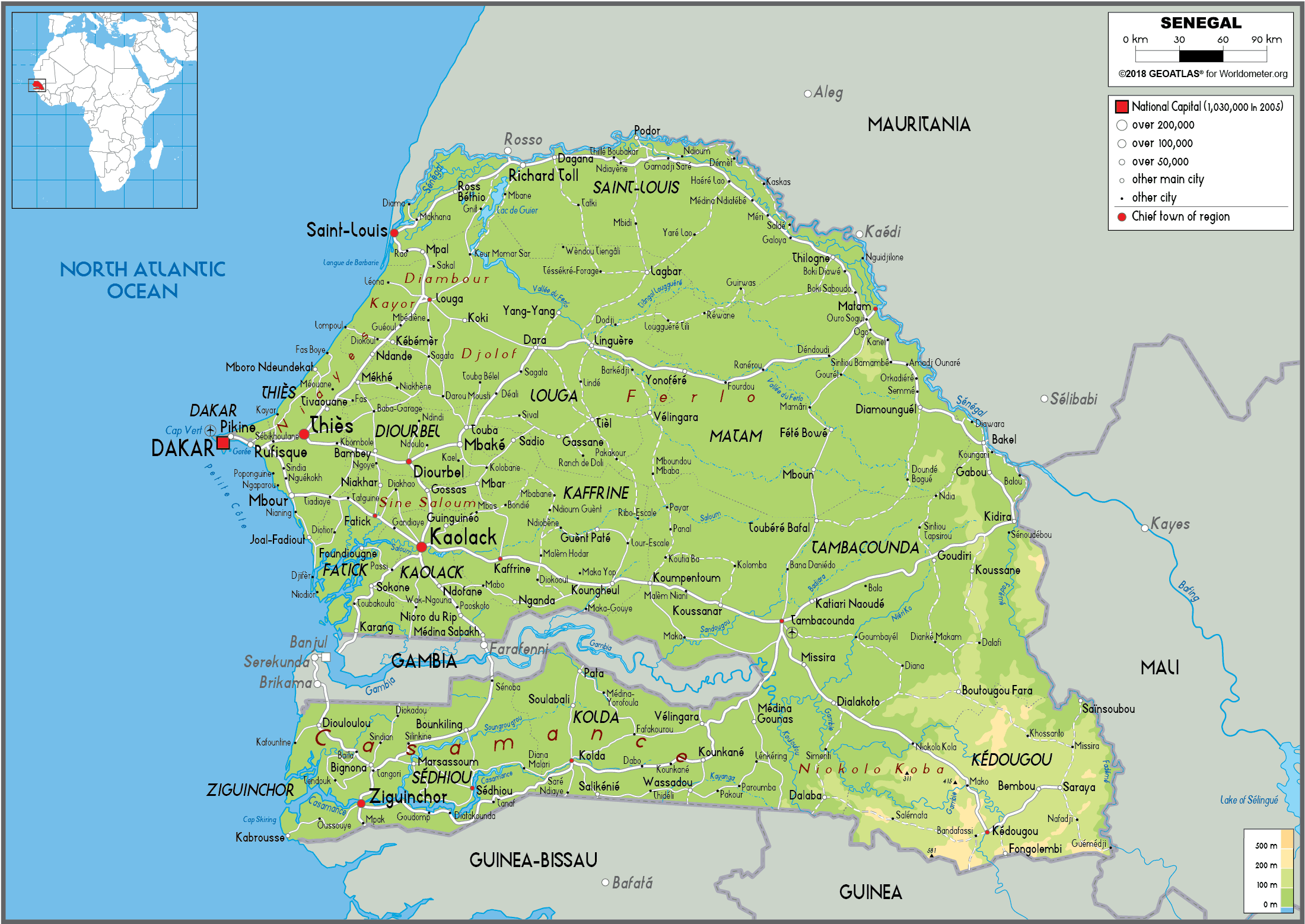 Map Of Senegal Political Map Worldofmaps Net Online M - vrogue.co