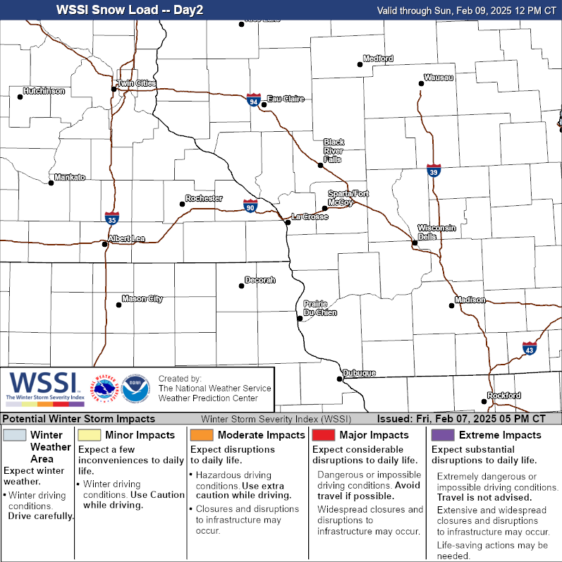 Daywinter storm impacts