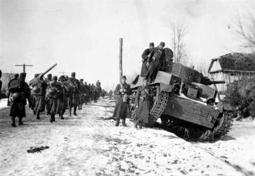 Abandoned enemy tank