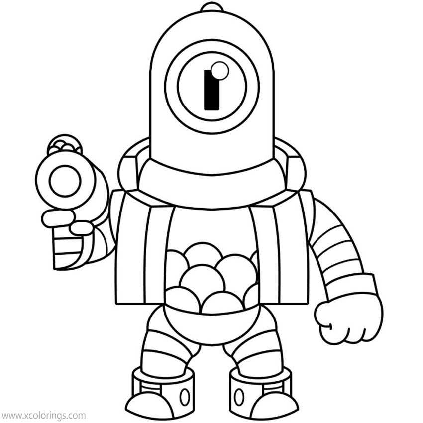 Rico Brawl Stars Coloring Pages - Image De Brawl Stars Dinin Pirate