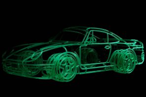 Benedict Radcliffe crafts a limited edition glowing 3D sculpture of the iconic Porsche 959